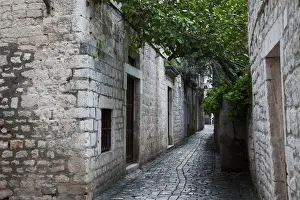 Trogir Prints: Cobblestoned Alley in Trogir