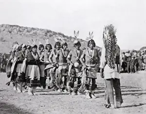 Gallup Prints: Cochiti Indians In War Dance