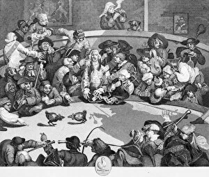 Images Dated 25th August 2016: The Cock Pit, by William Hogarth