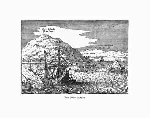 Images Dated 20th April 2016: The Cocos Islands Dutch Navigation, Victorian Illustration