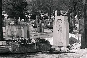 Coffin at Burial Site