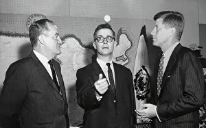 1960 Us Presidential Election Prints: Coin Toss Before Presidential Debate