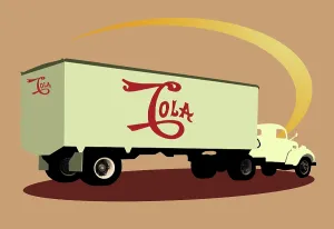 Vehicles Prints: Cola Truck