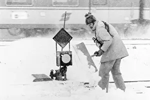 Cold and snow drifts in Vienna 1987