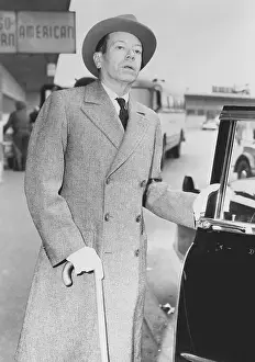 Loss Prints: Cole Porter Grasping Onto Cane and Car
