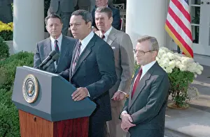 Colin Powell Giving Speech at White House