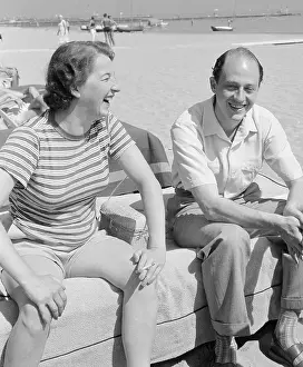 Colin Tennant and Judith Montague Laughing Together