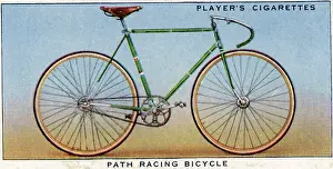 Collectible cigarette card, Cycling series, 1939