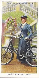 Collectible cigarette card, Cycling series, 1939