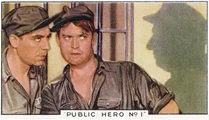 Collectible Gallaher cigarette card, Shots from Famous Films series, 1936