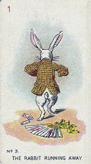 Collectible tobacco card, Alice in Wonderland set, Carreras Cigarettes tobacco card, 1930