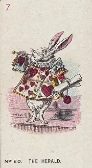 Collectible tobacco card, Alice in Wonderland set, Carreras Cigarettes tobacco card, 1930