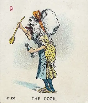 Collectible tobacco card, Alice in Wonderland set, Carreras Cigarettes tobacco card, 1930