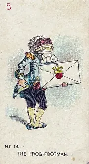 Collectible tobacco card, Alice in Wonderland set, Carreras Cigarettes tobacco card, 1930