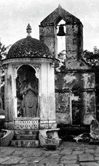 Ceylon Prints: Collectible tobacco card, Brazen Palace, Sri Lanka, Army Club Cigarettes, 1928-29
