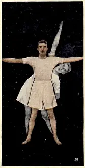 Collectible vintage cigarette card, National Fitness series, Ardath Tobacco, 1938