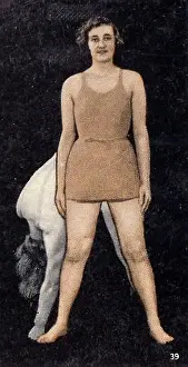 Collectible vintage cigarette card, National Fitness series, Ardath Tobacco, 1938