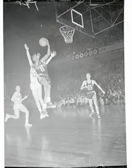 College Basketball Tournament in Action