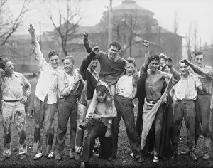 Enthusiasm Prints: College Students Celebrating Victory