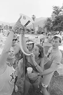 Funnel Prints: College Students Drink Beer Through a Funnel