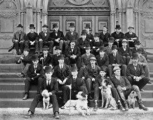 Chapel Prints: College Students Seated On Church Steps