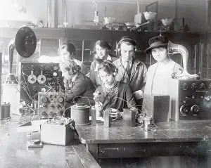 Instructor Prints: College Students Using Radio