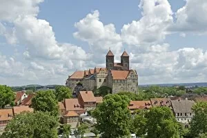 Images Dated 30th May 2014: Collegiate Church of St. Servatius with monastery buildings on the Schlossberg or castle hill