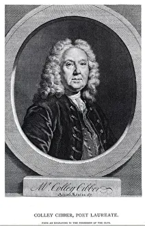 Dressed Up Prints: Colley Cibber Engraving by Gerard van der Gucht After Vanloo