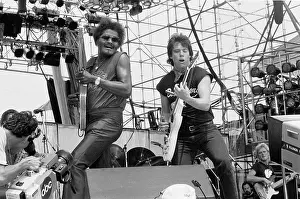 Iconic Concert Prints: Celebrate the Unforgettable Music Event That United the World: Collins & Thorogood Perform At Live Aid