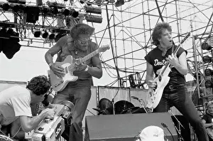Iconic Concert Prints: Celebrate the Unforgettable Music Event That United the World: Collins & Thorogood Perform At Live Aid