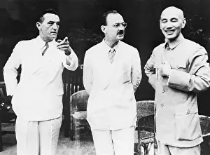 Official Prints: Colonel And Official W/Chiang Kai-Shek