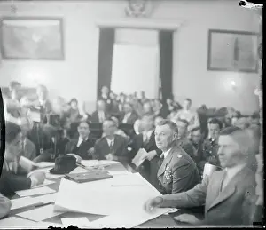 Colonel Prints: Colonel William E. Mitchell Testifying in Trial