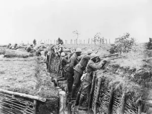 Colonial African French Soldiers in a Trench