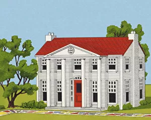 Residential Building Collection: Colonial House