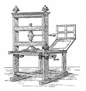 Images Dated 22nd September 2016: Colonial Printing Press