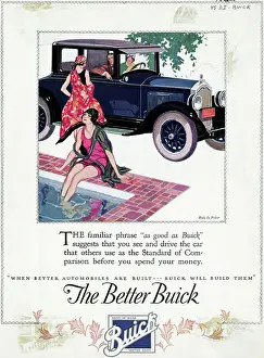 Pool Prints: Color Advertisement For Buick