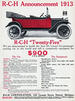 Color Advertisement for Early R-C-H Convertible