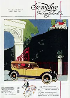 Mansion Prints: Color Advertisement for Templar