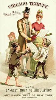 Paperboy Prints: Color Illustration Couple Buys Paper