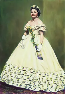 Strapless Prints: Color Illustration of Mary Todd Lincoln