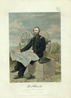 Grant Prints: Color Illustration Of Ulysses S. Grant Seated