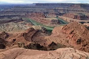 Images Dated 25th October 2011: Colorado River Canyon, Gooseneck, Dead Horse Point State Park, Moab, Utah, USA