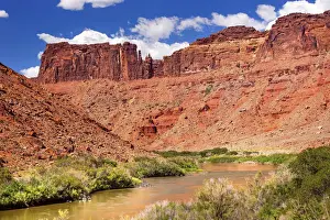 Mount Prints: Colorado River and Red Rock Canyon Outside Arches National Park, Moab, Utah, USA