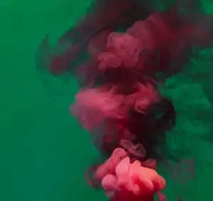 Prints of Colored smoke that rises up and mixed into beautiful abstractions on a colored background Stone Prints: Colored smoke