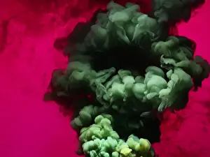 Prints of Dark Colored smoke that rises up and mixed into beautiful abstractions on colored background. Its creates a mysterious environment of Femininity Stone Prints: Colored smoke