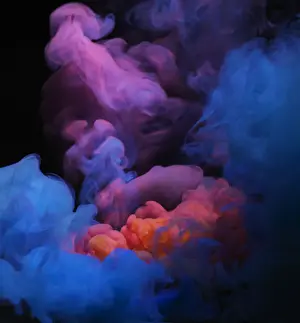 Prints of Colored smoke that rises up and mixes in beautiful abstractions Stone Prints: Smoke