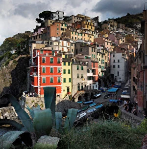 Images Dated 29th May 2016: Colorful Fishing Harbor Of Manarola, Cinque Terre National Park, Liguria Region, Northern Italy