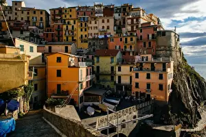 Colorful houses of Manarola village in Cinque Terre National Park, Liguria, Italy