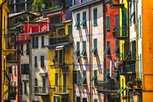 Images Dated 5th May 2016: The colorful houses of Riomaggiore, Liguria. Italy