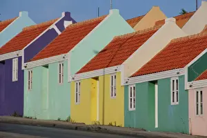 Frans Sellies Prints: Colorful houses in Willemstad, CuraAzao